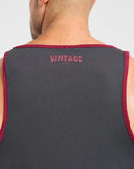 Wesley Vissers x Contrast Tank - Charcoal