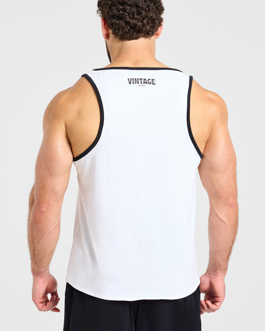 Wesley Vissers x Contrast Tank - Blanc