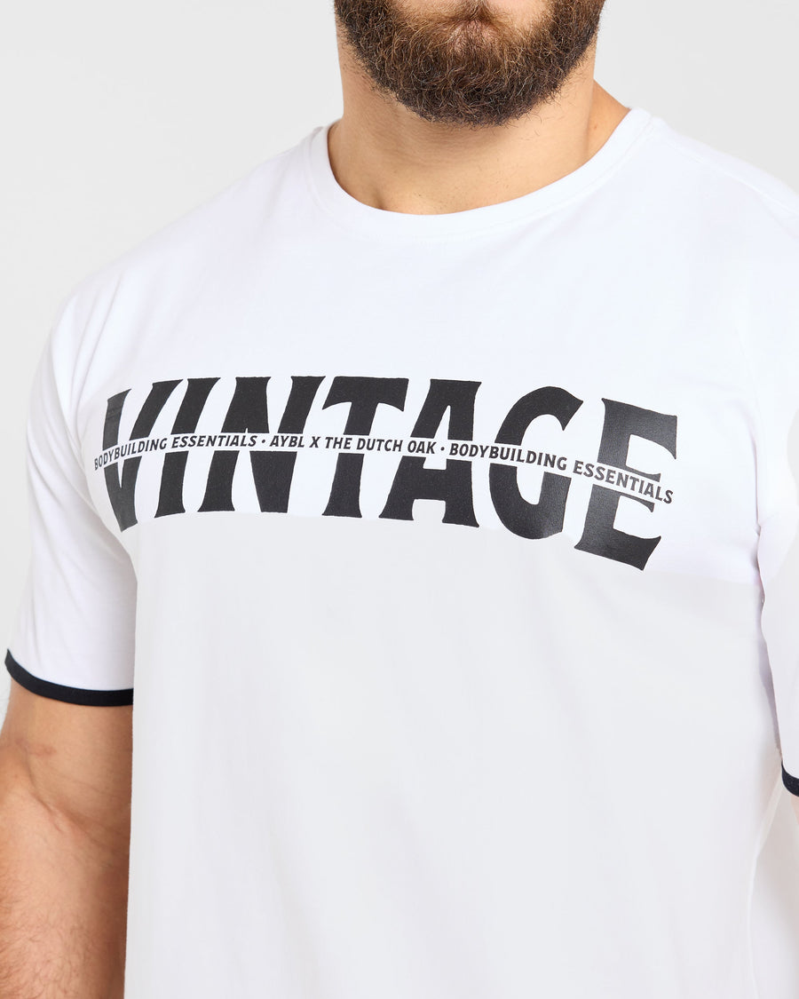 Wesley Vissers x Contrast T Shirt - Blanc