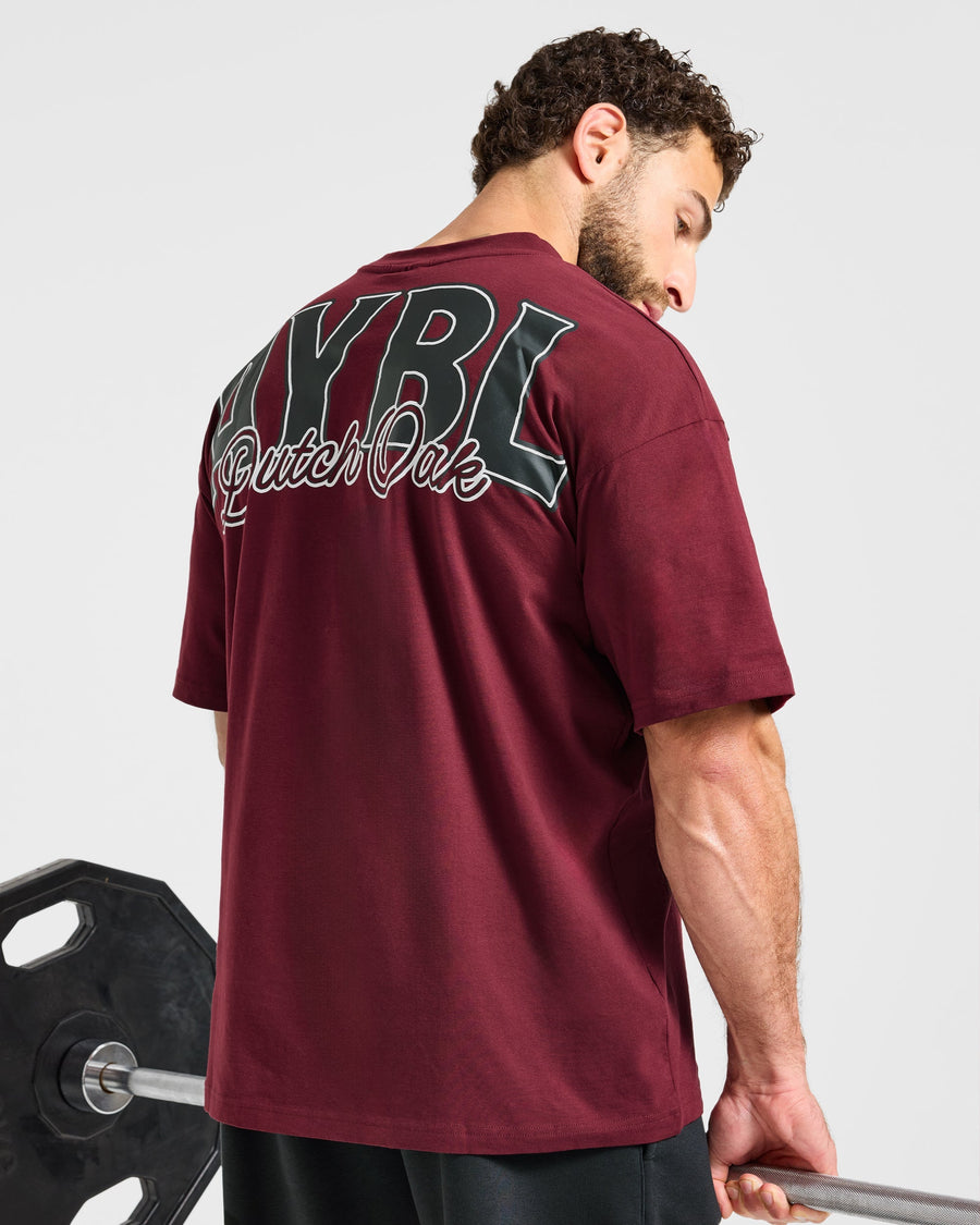 Wesley Vissers x AYBL Dutch Oak Oversized T Shirt - Port Rouge