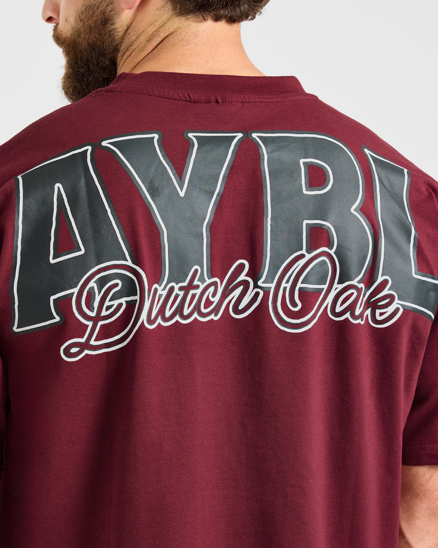 Wesley Vissers x AYBL Dutch Oak Oversized T Shirt - Port Rouge