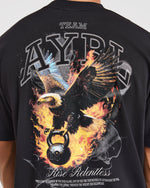 Relentless Eagle Oversized T Shirt - Noir