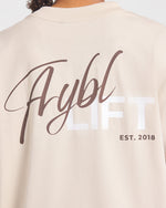 Lift Graphic 2.0 Oversized T Shirt - Beige