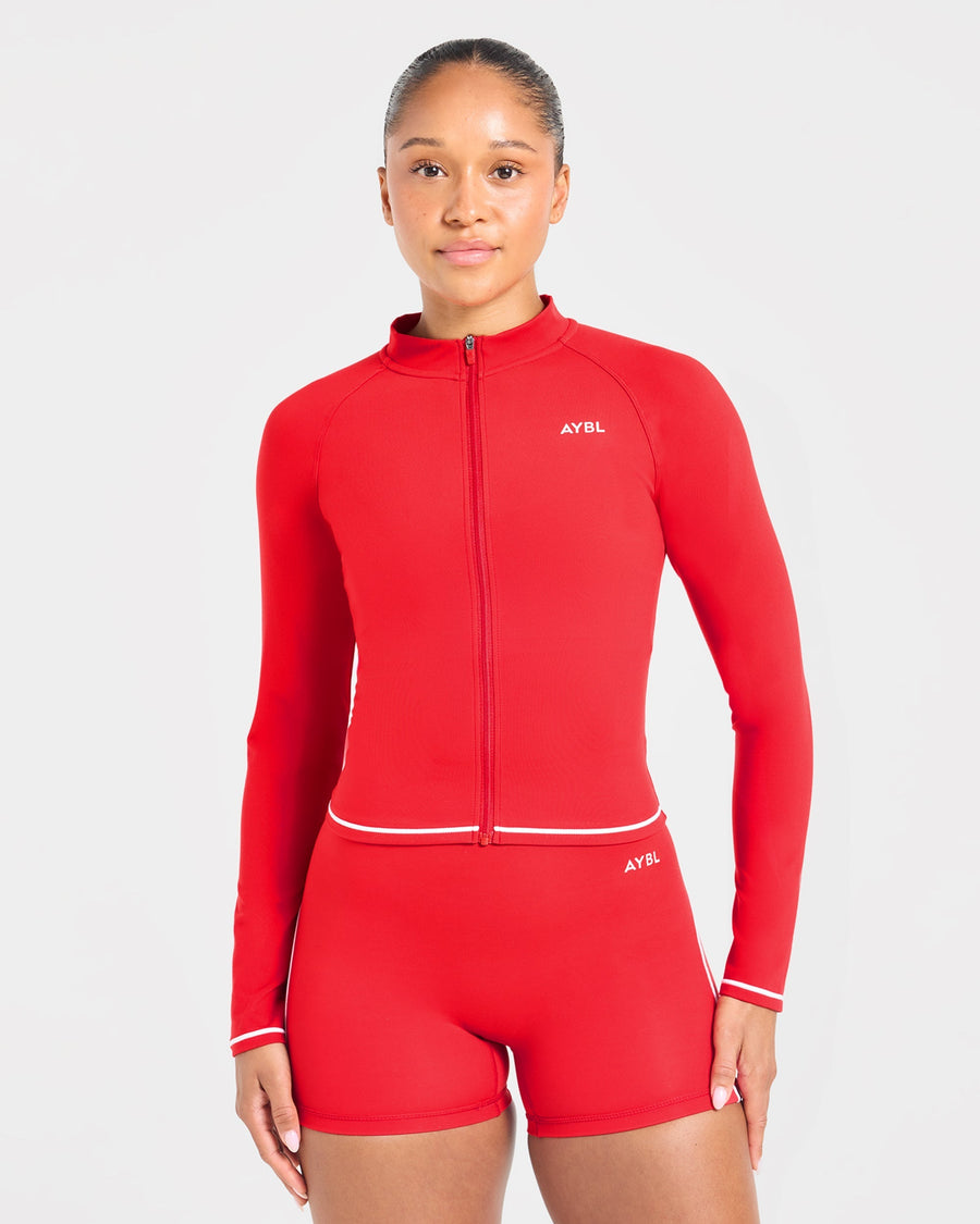 Form Zip Up Jacket - Rouge