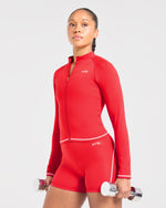 Form Zip Up Jacket - Rouge