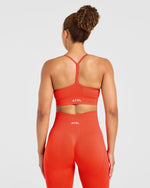 Empower Seamless Sports Bra - Hot Orange
