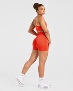 Empower Seamless Shorts - Hot Orange