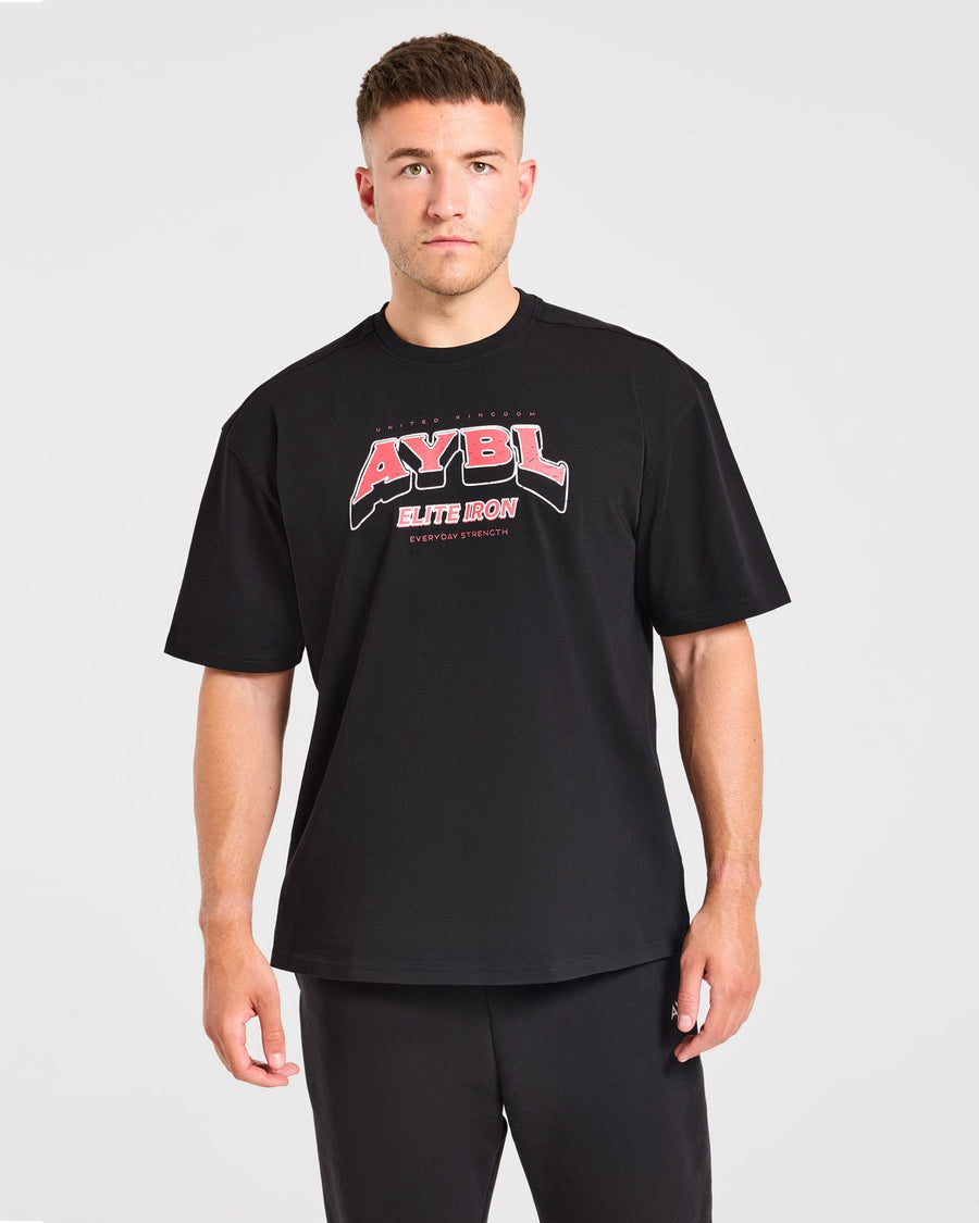 AYBL Elite Iron Oversized T Shirt - Noir