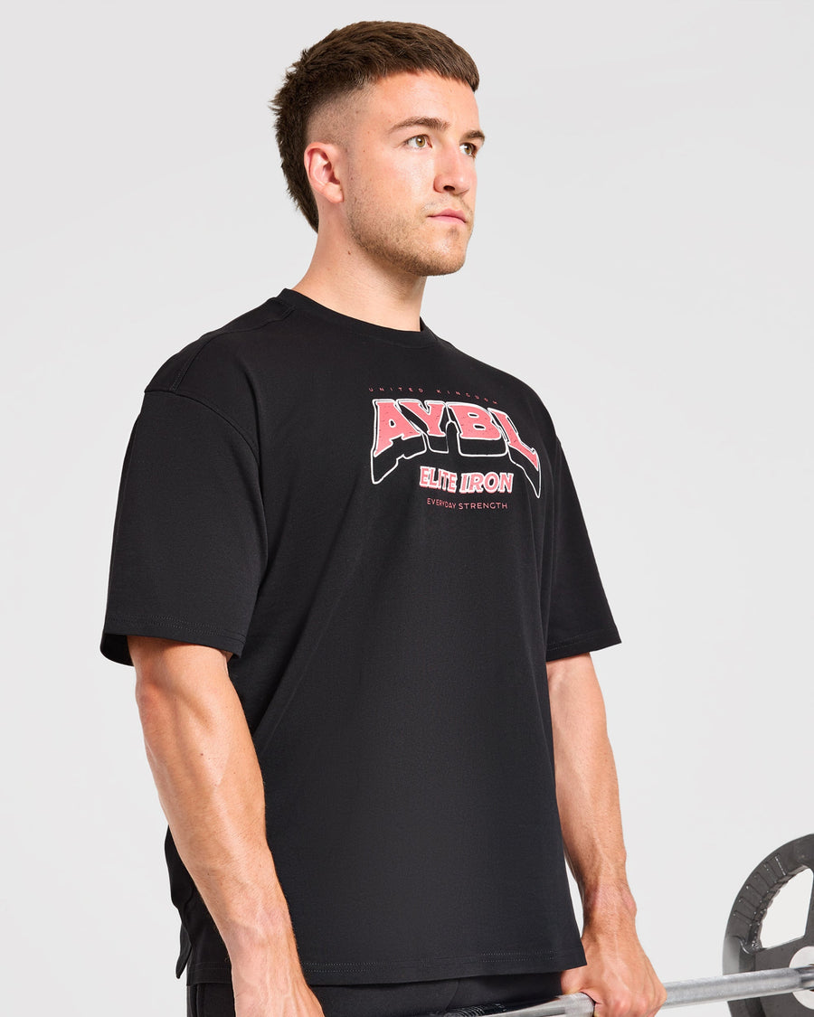 AYBL Elite Iron Oversized T Shirt - Noir