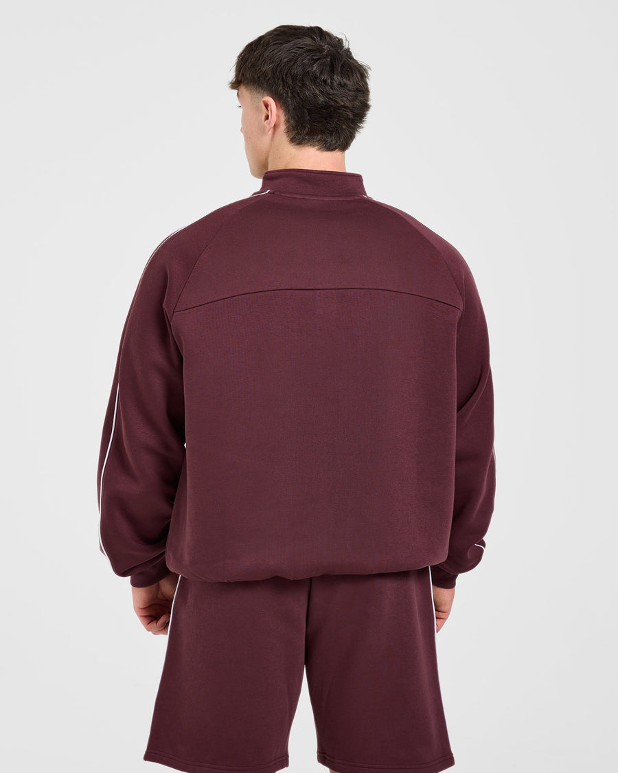 Restore Oversized 1/4 Zip Pullover - Dusty Plum