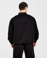Restore Oversized 1/4 Zip Pullover - Black