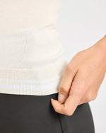 Classic Knitted V Neck Vest - Beige