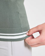 Classic Knitted V Neck Vest - Hillside Vert