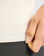 Classic Knitted Long Sleeve Polo - Beige