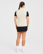 Classic 1/4 Zip Vest - Sand