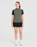 Classic 1/4 Zip Vest - Deep Sage