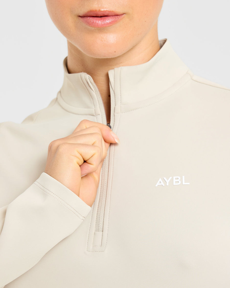 Classic 1/4 Zip Pullover - Sand
