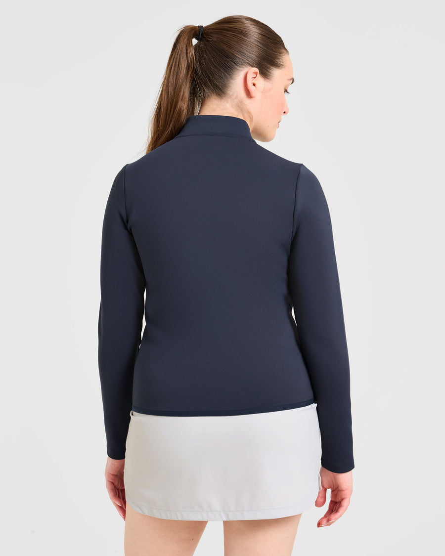 Classic 1/4 Zip Pullover - Navy Bleu