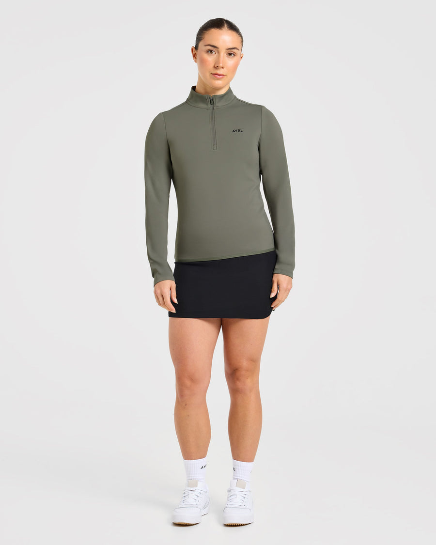 Classic 1/4 Zip Pullover - Deep Sage