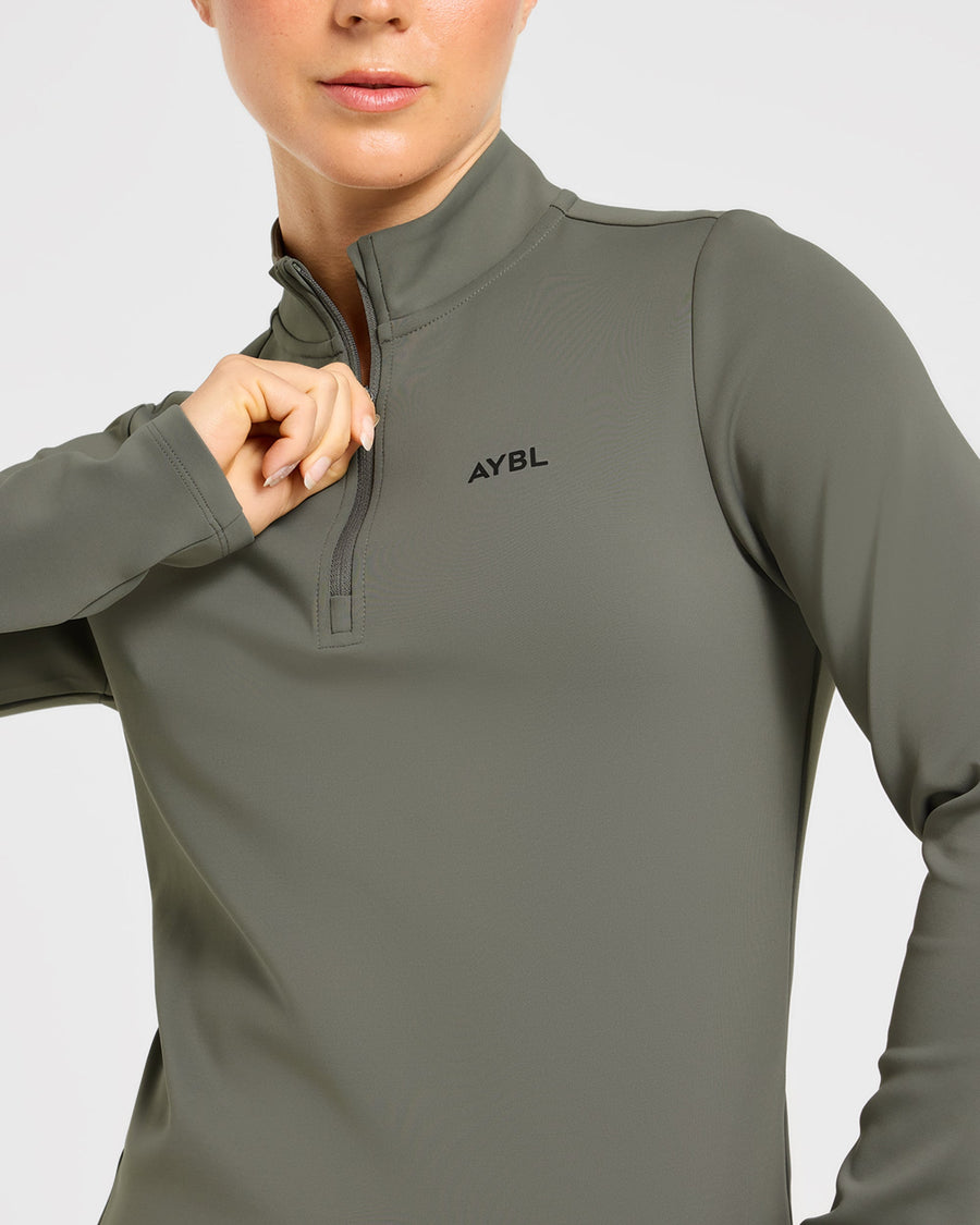 Classic 1/4 Zip Pullover - Deep Sage