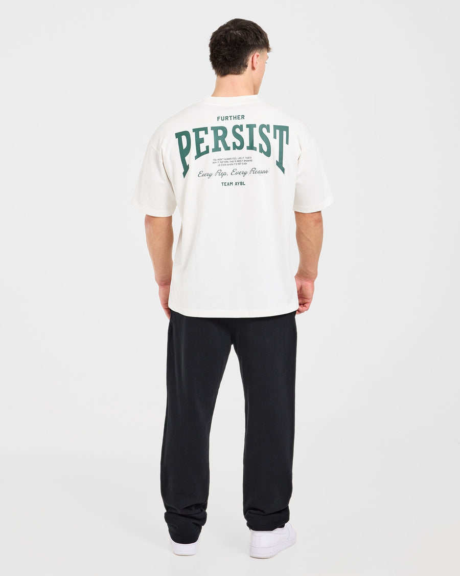 Cam Kissel x Persist Oversized T Shirt - Off White