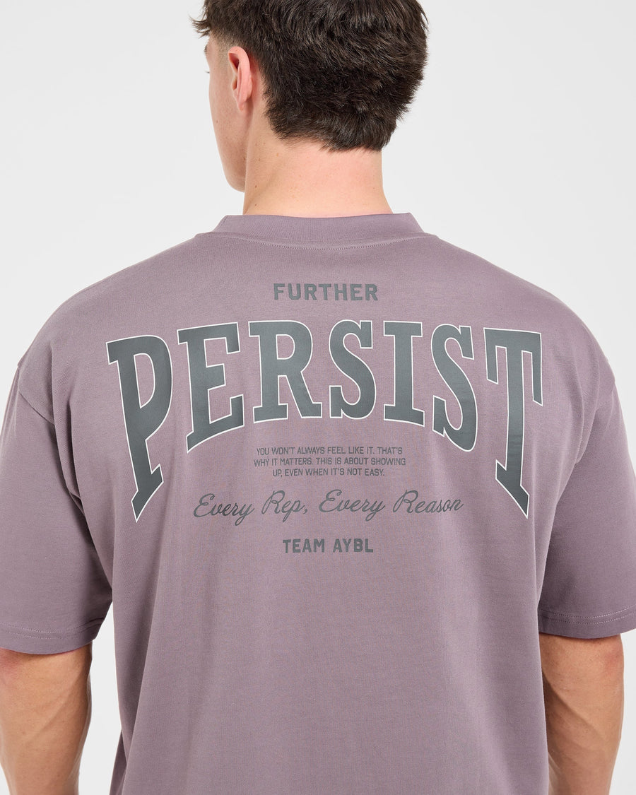 Cam Kissel x Persist Oversized T Shirt - Mauve