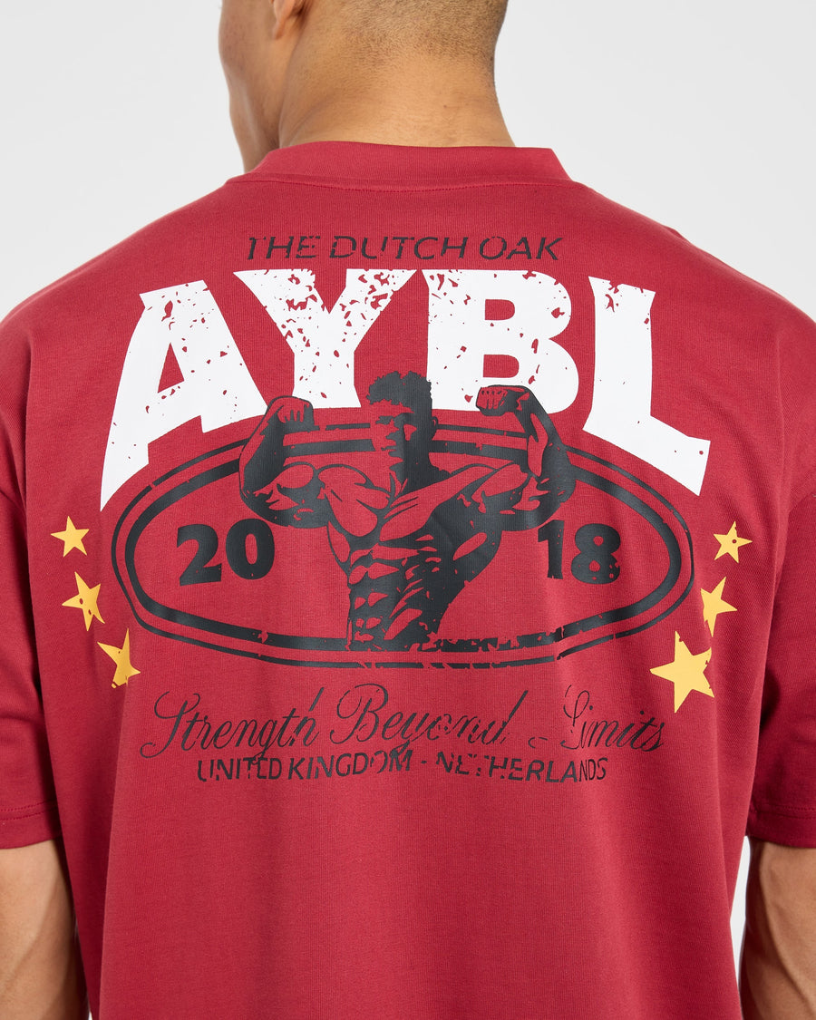 Wesley Vissers X Beyond Limits Oversized T Shirt - Rouge
