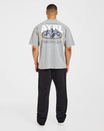 Wesley Vissers X Beyond Limits Oversized T Shirt - Dark Grey Marl/Navy