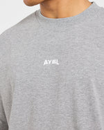 Wesley Vissers X Beyond Limits Oversized T Shirt - Dark Grey Marl/Navy