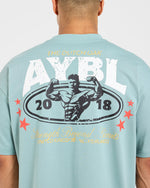 Wesley Vissers X Beyond Limits Oversized T Shirt - Aqua Mint
