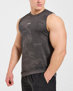 Camo Seamless Tank - Charcoal