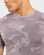 Camo Seamless T Shirt - Woodland Taupe
