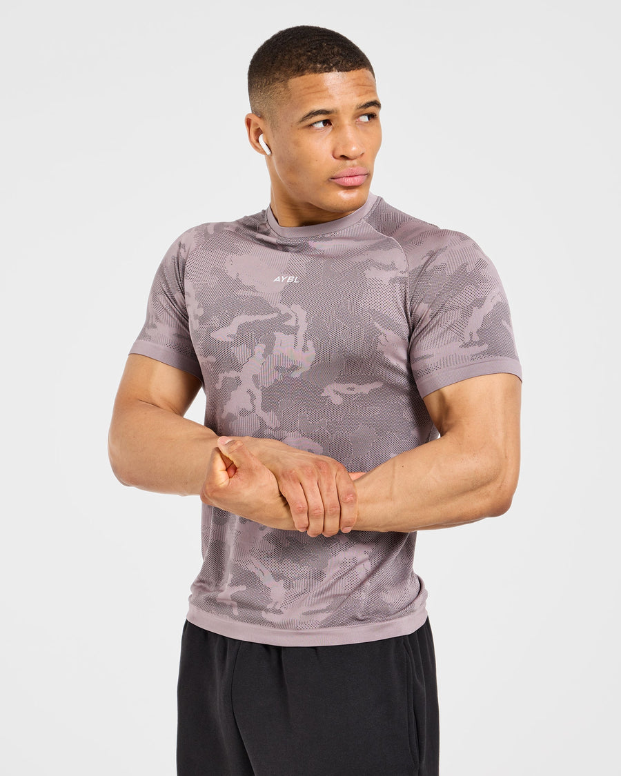 Camo Seamless T Shirt - Woodland Taupe