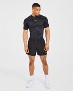 Camo Seamless T Shirt - Noir