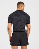 Camo Seamless T Shirt - Noir