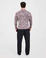 Camo Seamless 1/4 Zip Pullover - Woodland Taupe