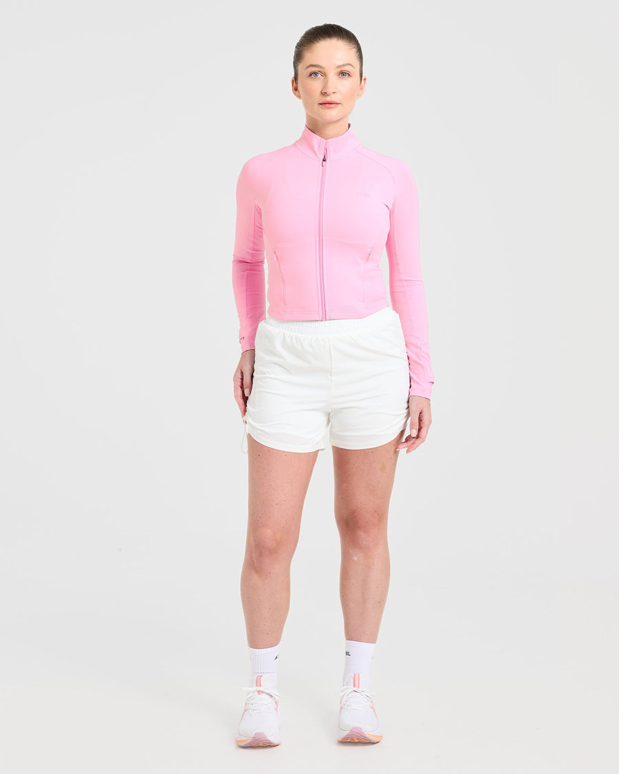 Run Zip Jacket - Spring Rose