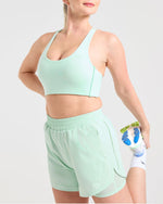 Run Sports Bra - Cool Mint