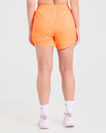 Run Ruched Shorts - Vibrant Apricot