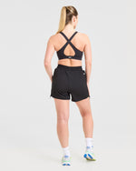 Run Ruched Shorts - Noir