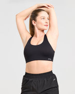 Run Cross Back Sports Bra - Noir