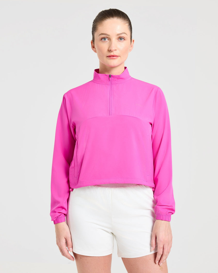 Run 1/2 Zip Jacket - Vibrant Magenta