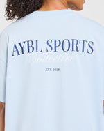 Sports Collective Oversized T Shirt - Bleu