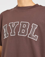 Varsity 2.0 Oversized T Shirt - Marron
