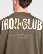 AYBL Iron Club Oversized T Shirt - Olive Vert