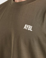 AYBL Iron Club Oversized T Shirt - Olive Vert
