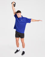 Gym Chalk Oversized T Shirt - Cobalt Bleu