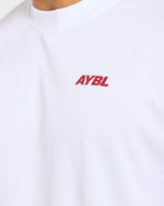 AYBL Sportswear 18 Oversized T Shirt - Blanc/Rouge