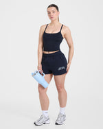 Sports Society Oversized Shorts - Navy