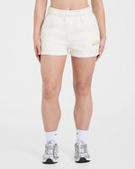 Sports Society Oversized Shorts - Off Blanc